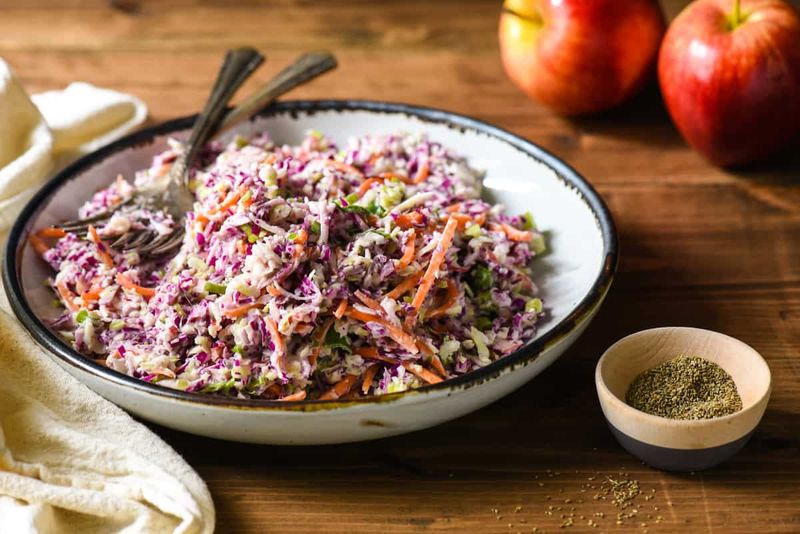 Tangy Coleslaw With Apple