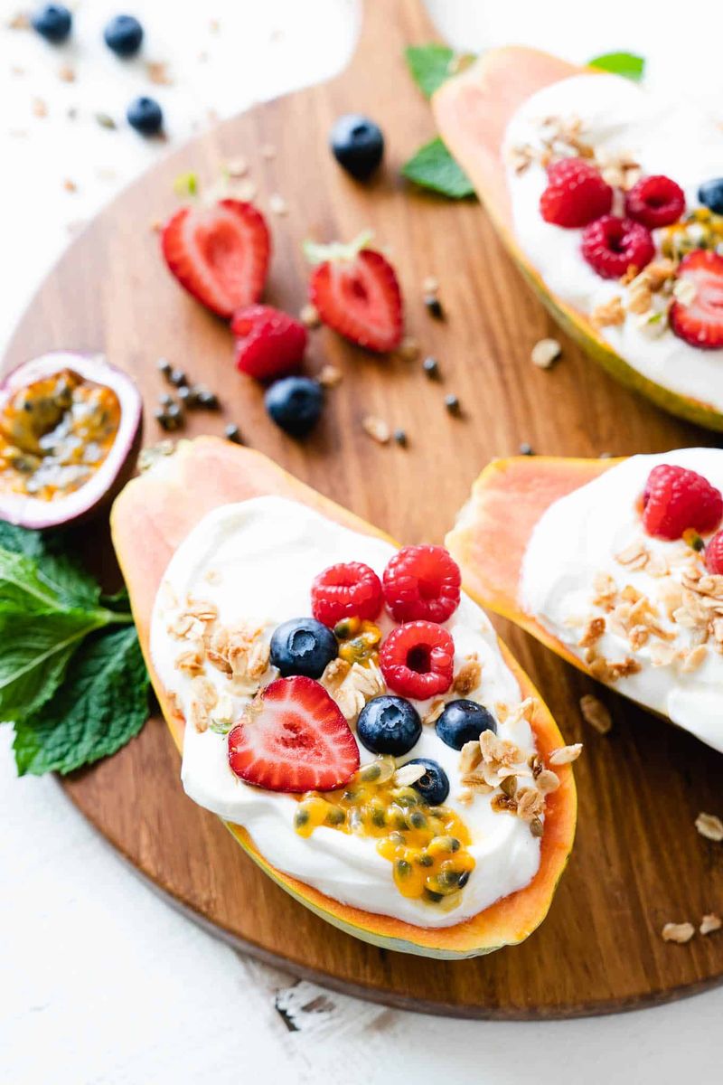 Papaya Breakfast Boats