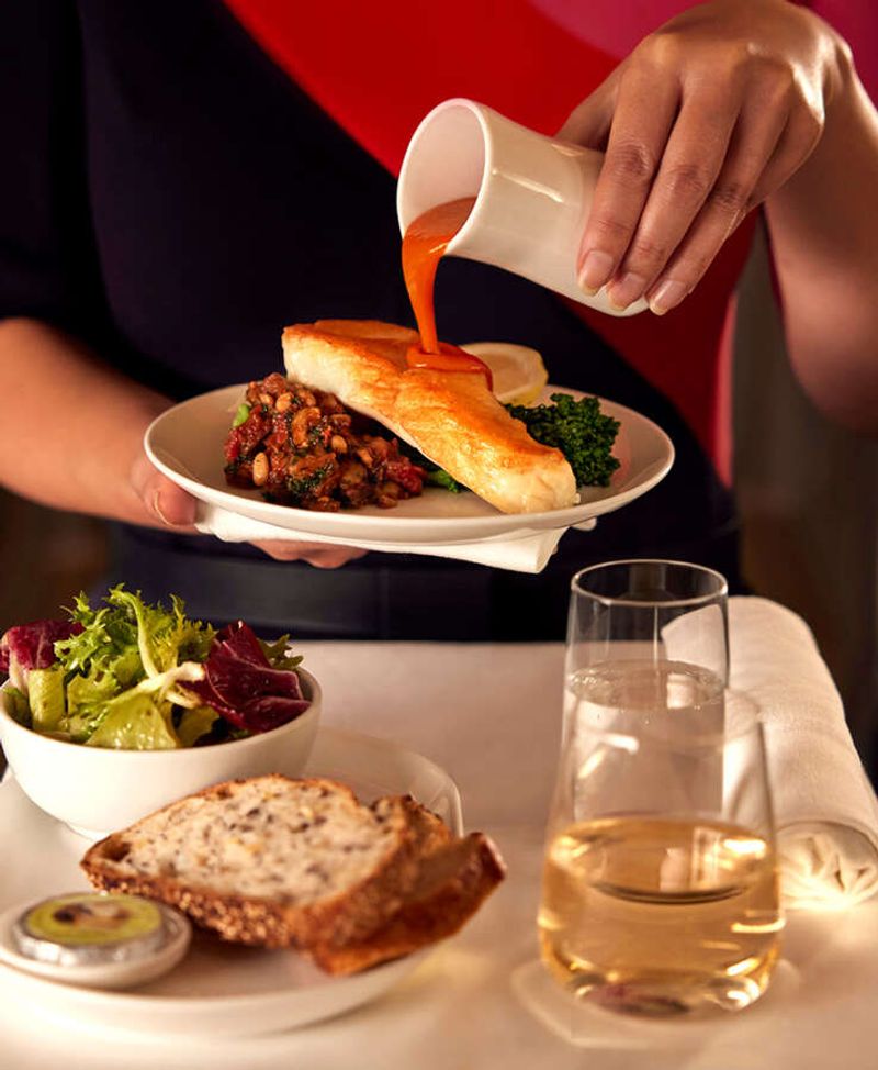 Qantas – Barramundi With Lemon Myrtle Cream