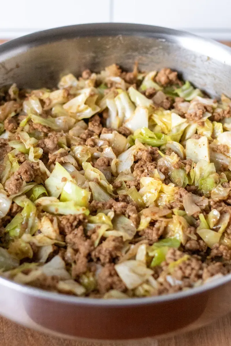 Cabbage Stir-Fry With Garlic Pork – China