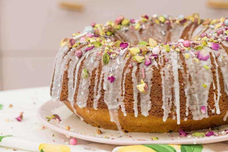 Pistachio Rose Bundt