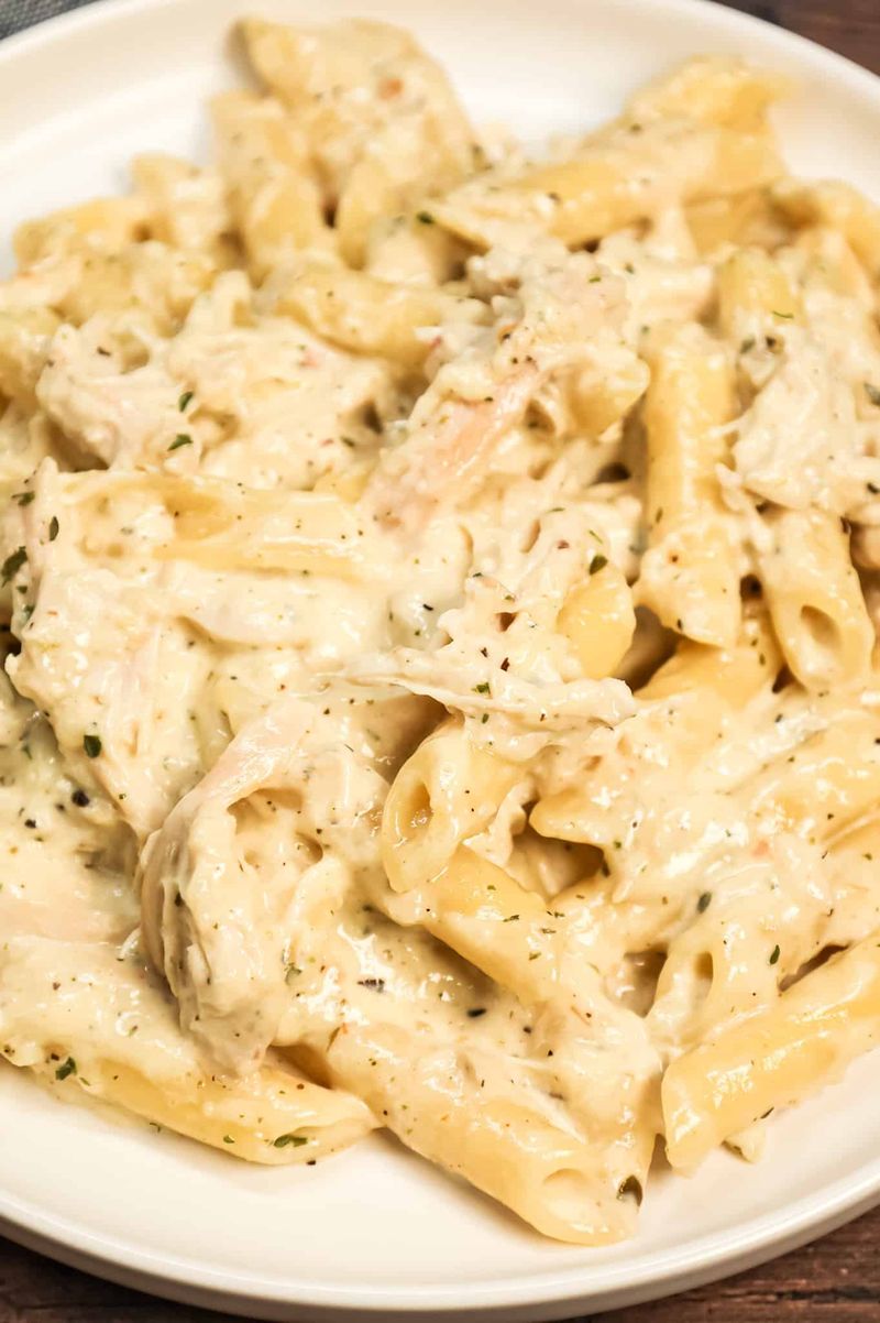 Chicken Alfredo With Penne Pasta