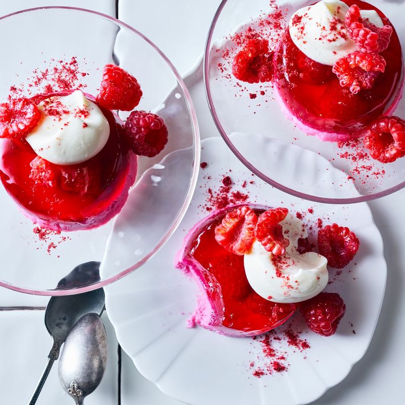 Raspberry Flummery: The Silky Berry Cloud