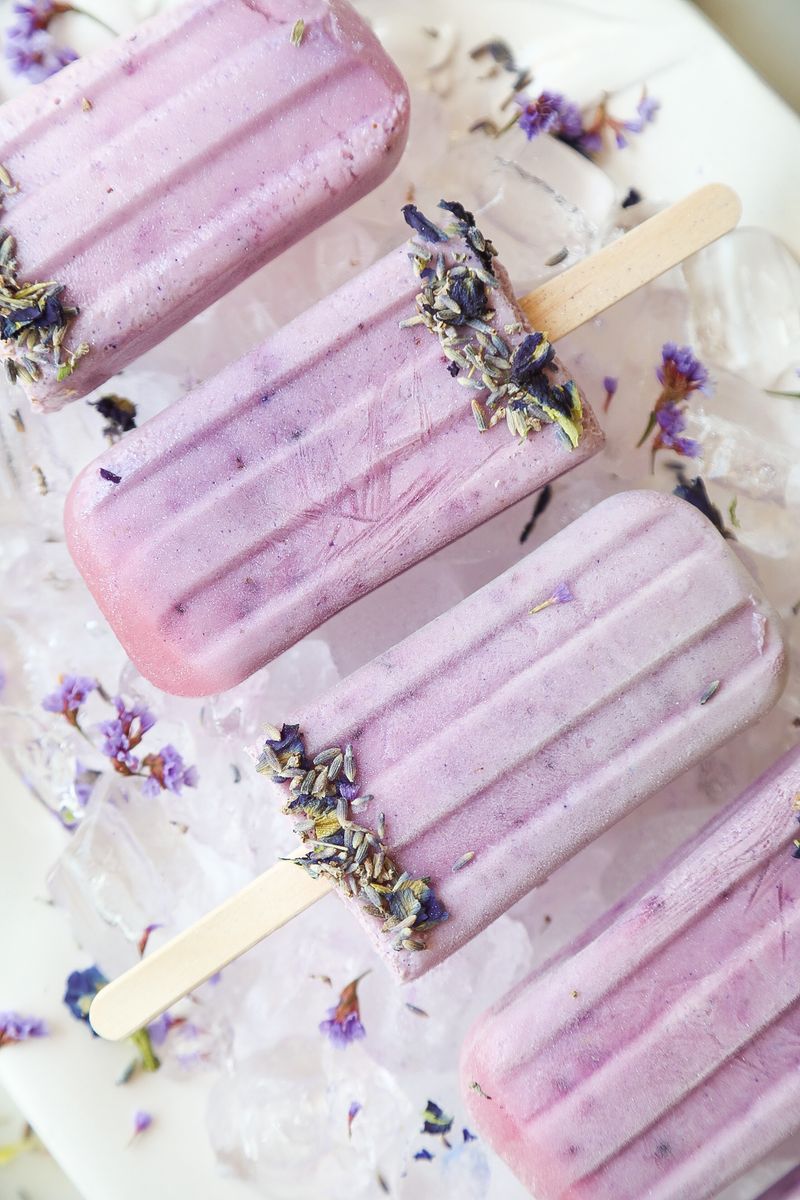 Lavender Coconut Popsicles