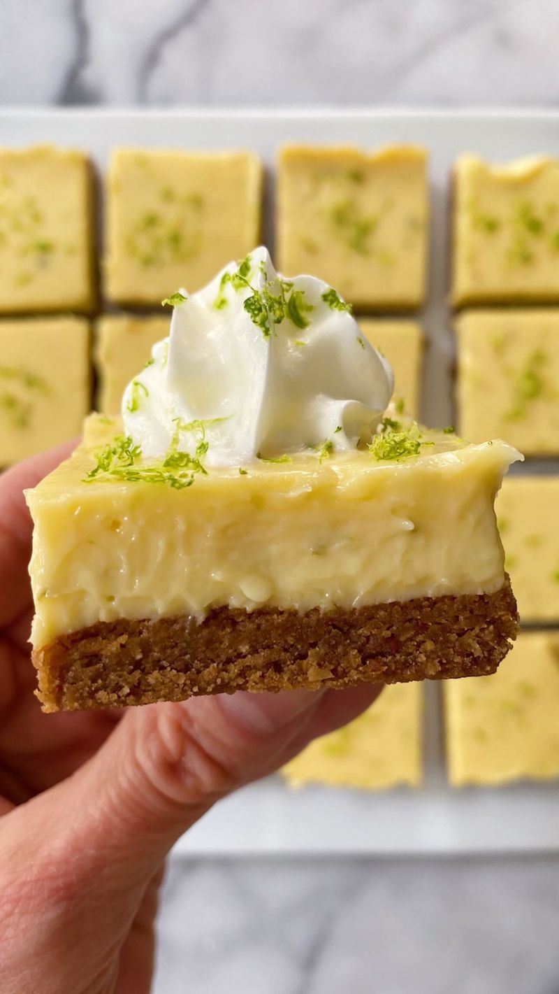 Basil-Lime Cheesecake Bars