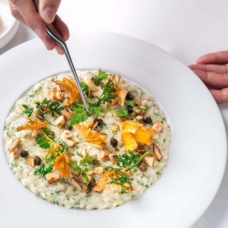 Champagne Risotto With Truffle Oil