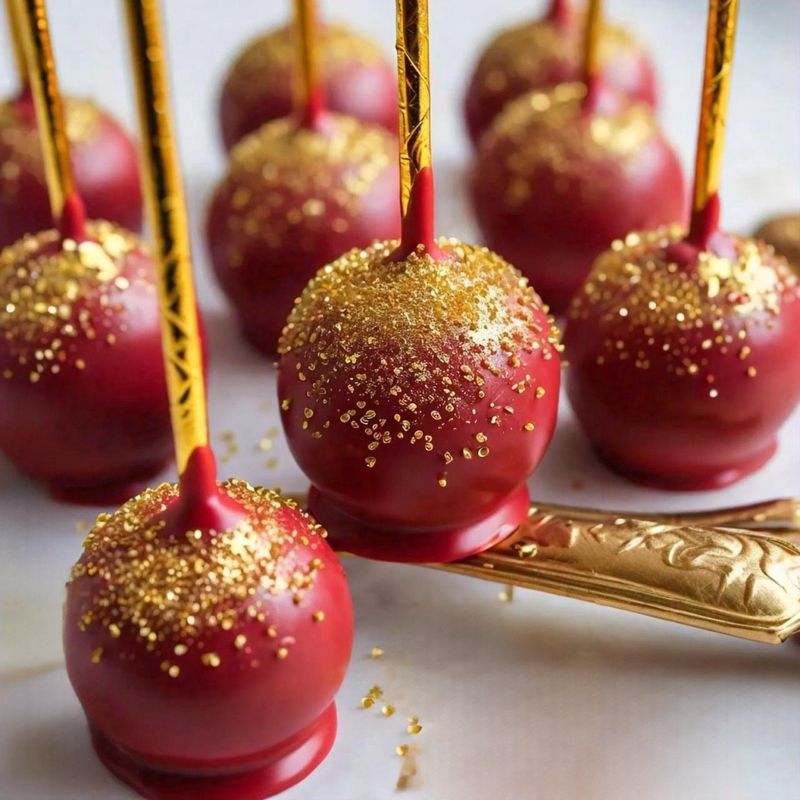 Red Velvet Ring Box Cake Pops