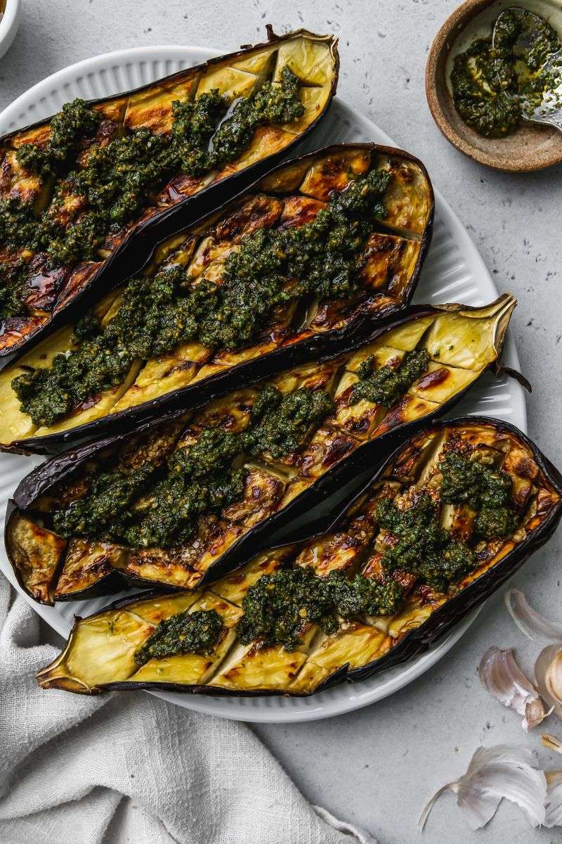 Roasted Eggplant With Chermoula – North Africa