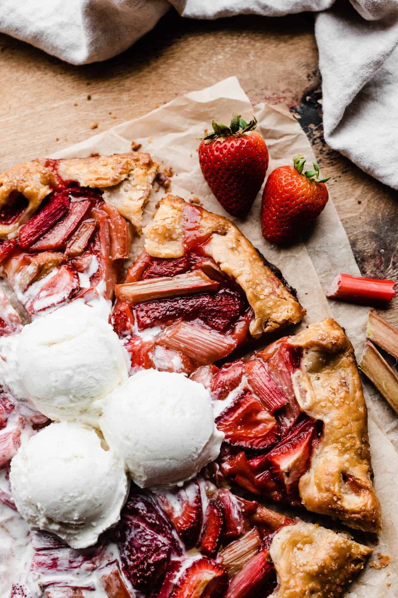 Strawberry Rhubarb Galette