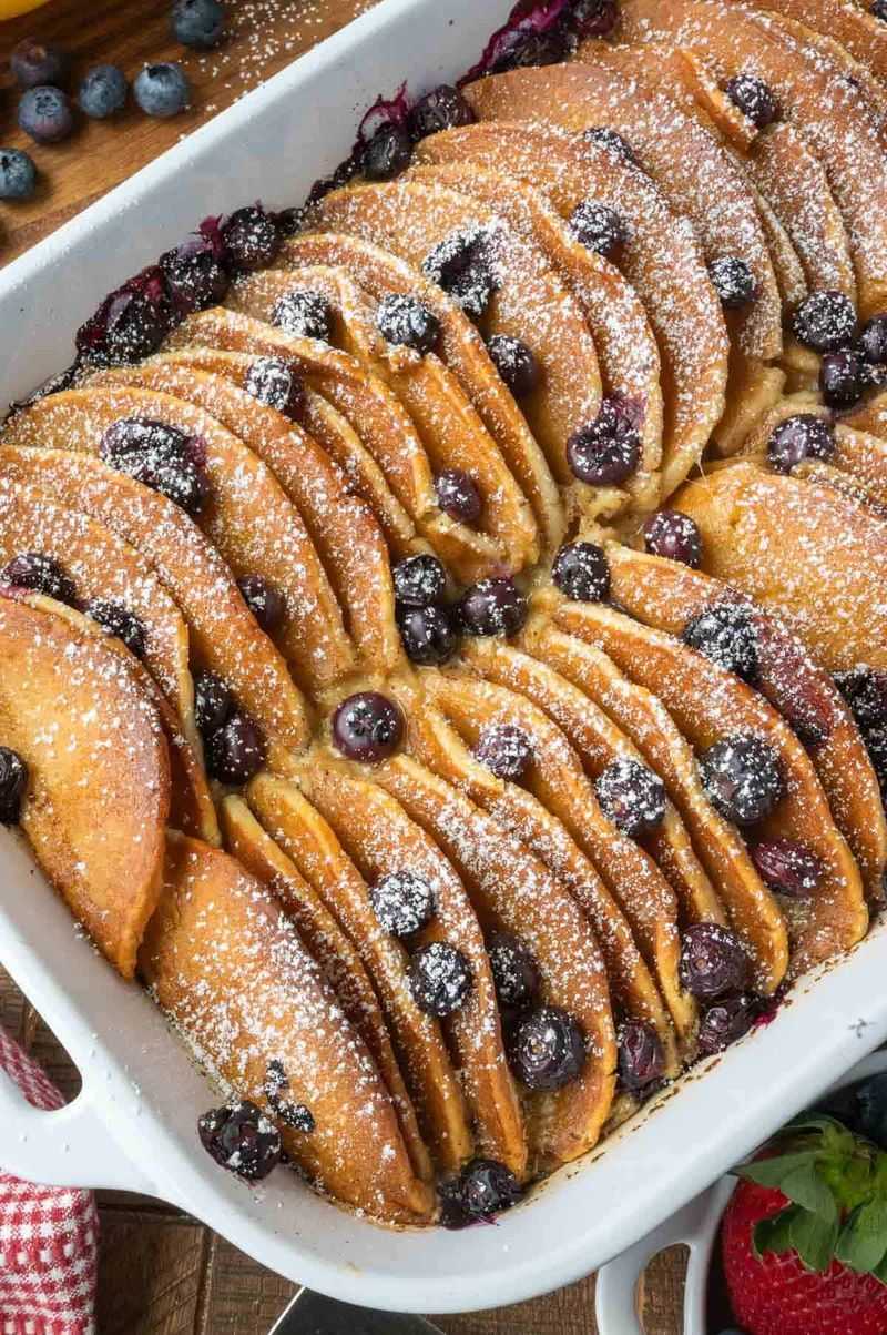 Blueberry Pancake Casserole