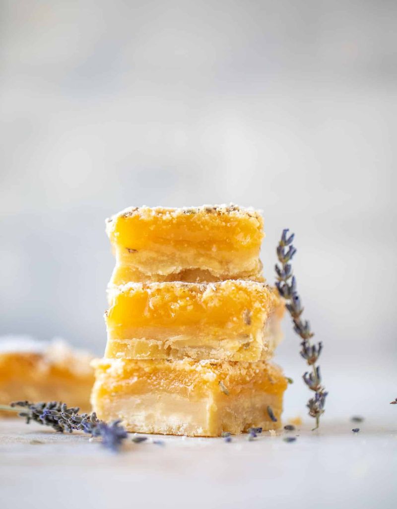 Lavender Lemon Cream Pie Bars