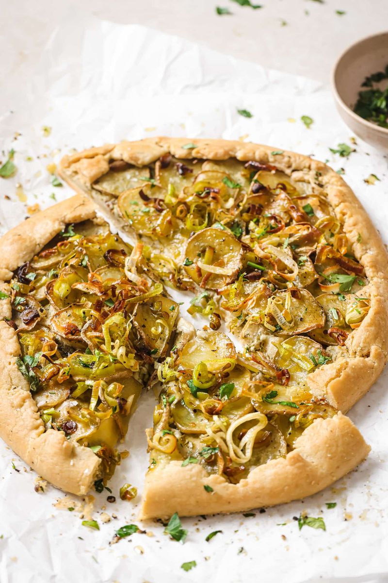 Artichoke And Leek Galette