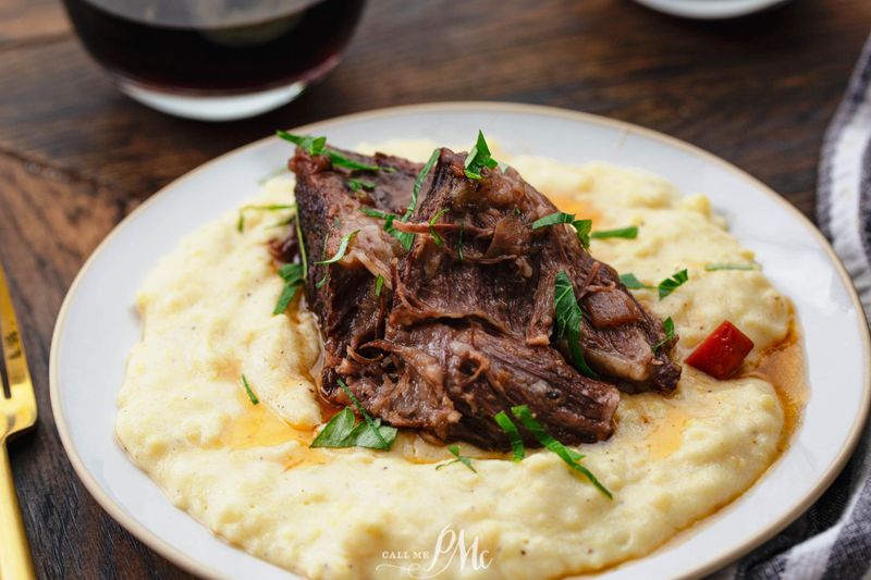 Braised Short Ribs With Polenta