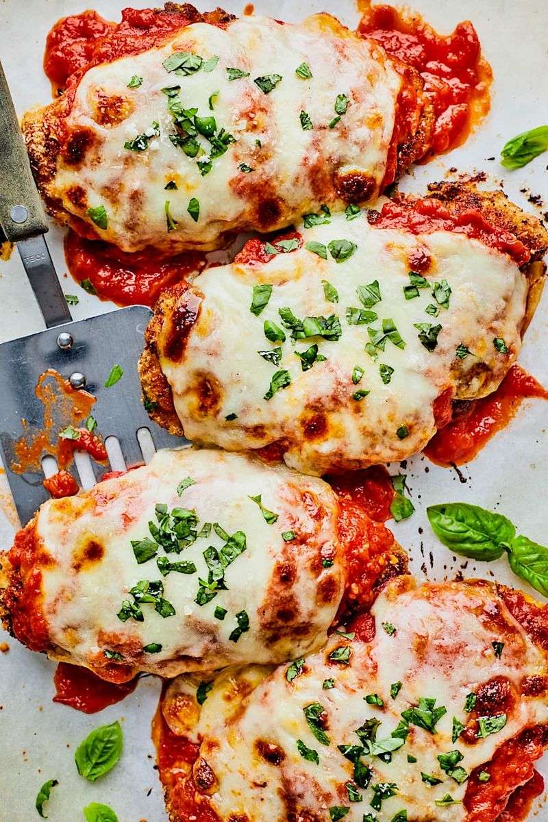 Chicken Parmesan With Marinara And Mozzarella