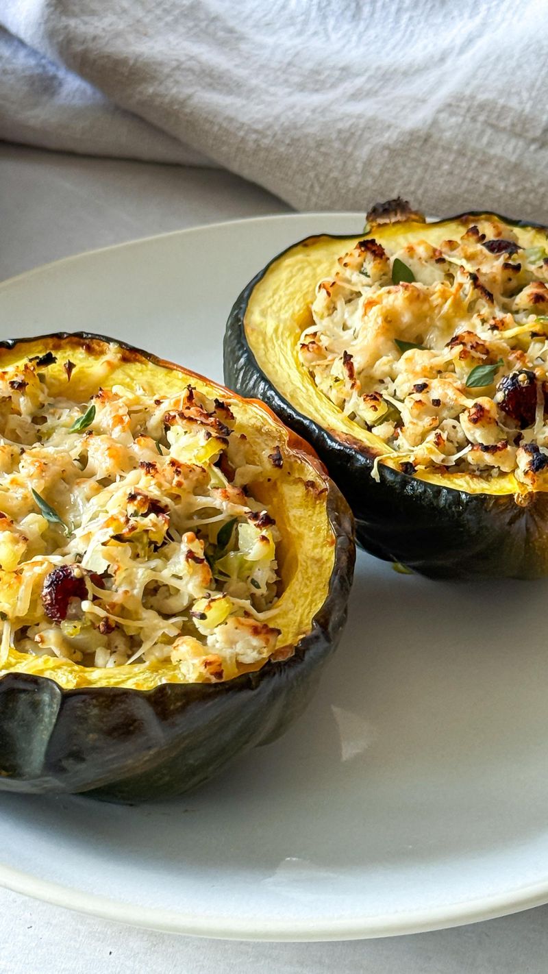 Southwestern Turkey Stuffed Acorn Squash