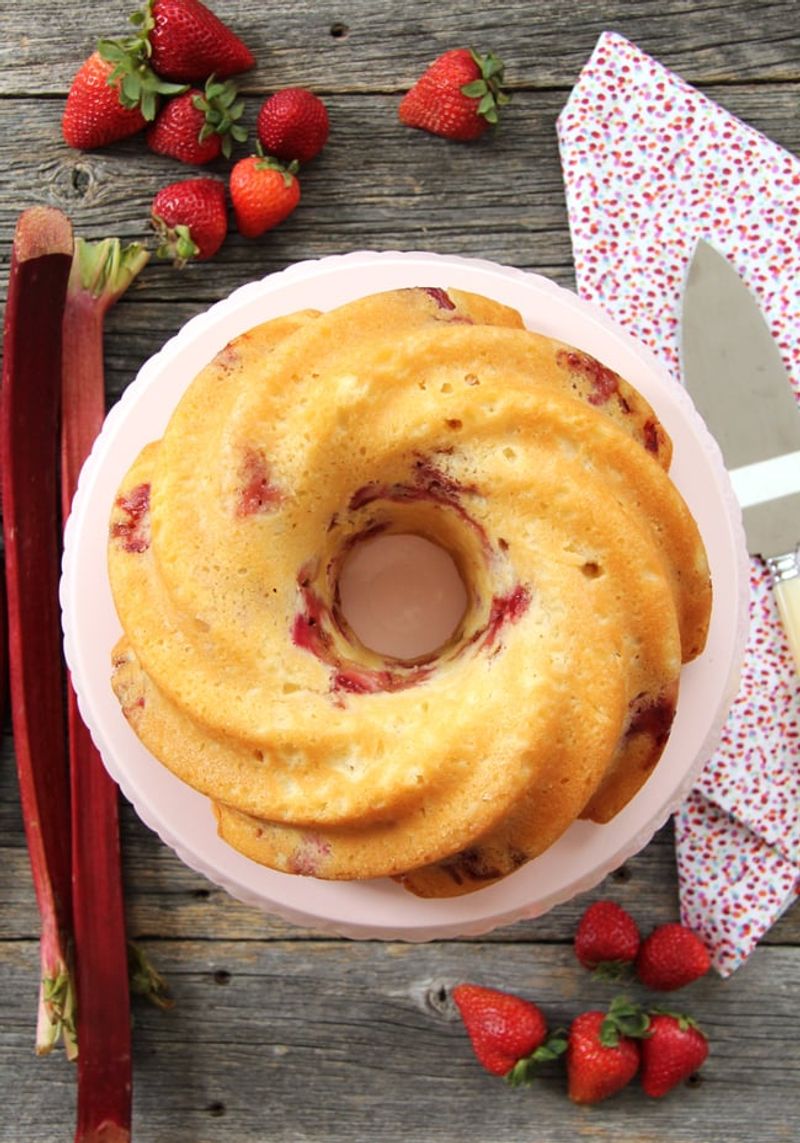 Strawberry Rhubarb Bundt