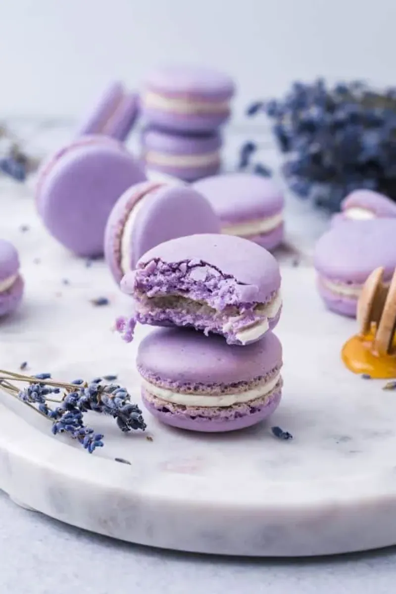 Lavender Macarons