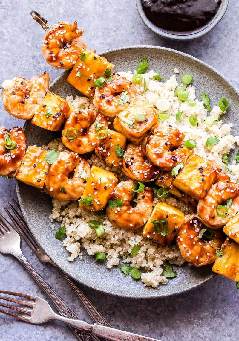 Shrimp and Pineapple Kabobs
