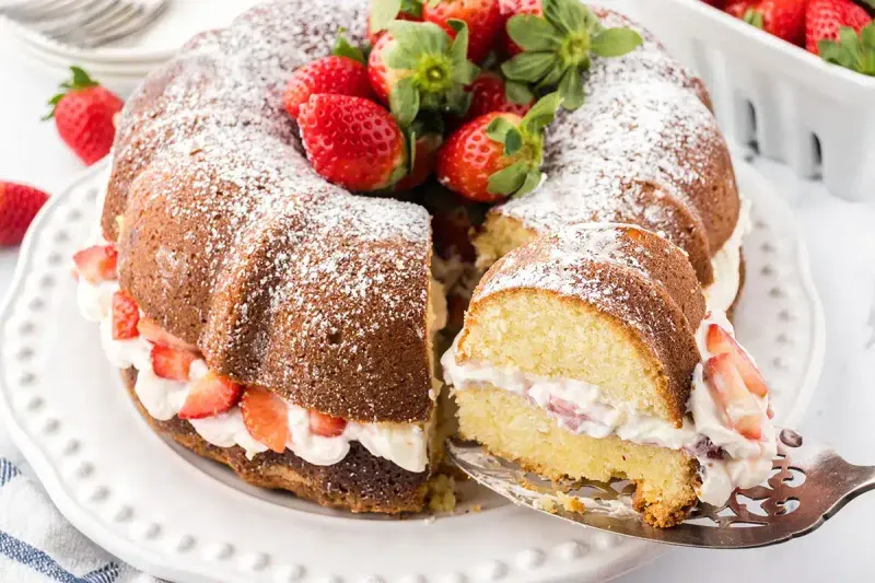 Strawberry Shortcake Bundt