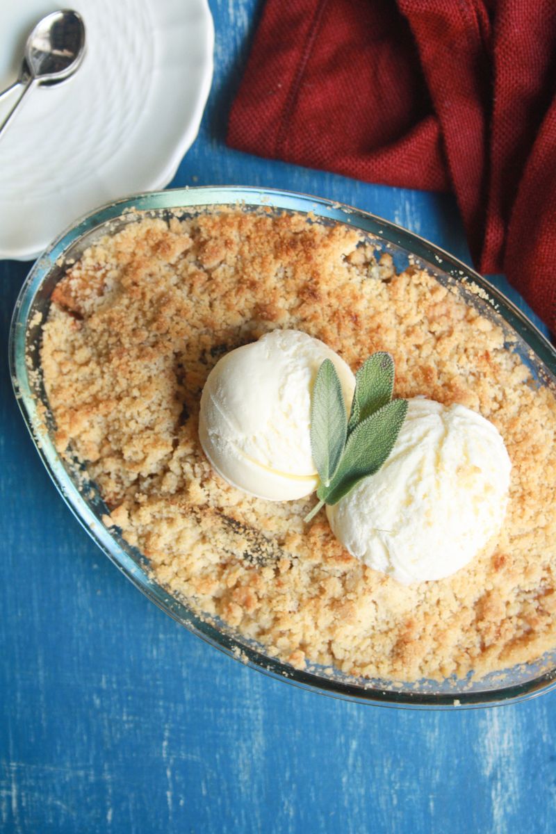 Sage-Brown Butter Apple Crisp