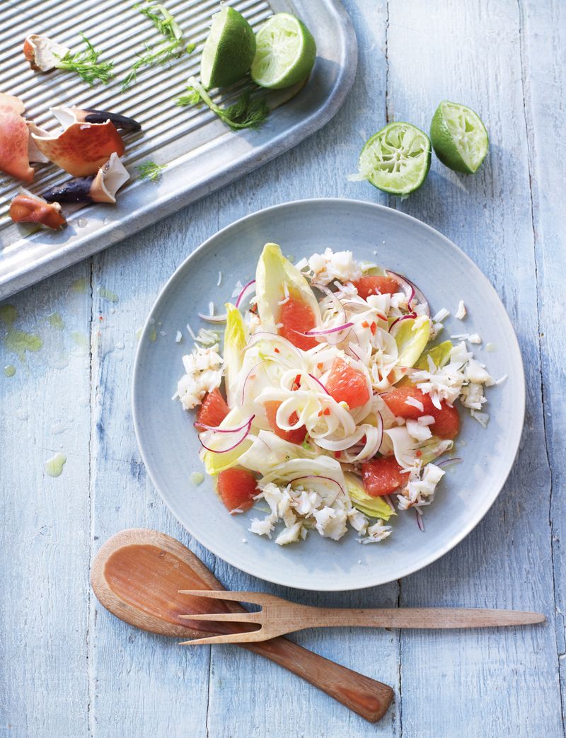 Endive Boats With Crab And Grapefruit