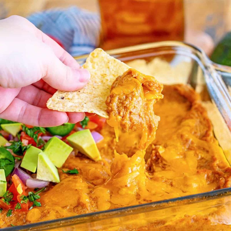 Refried Bean Dip From A Can