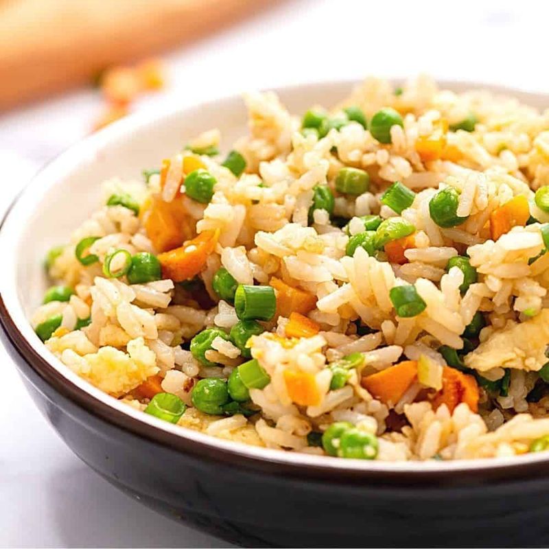 Spring Veggie Fried Rice With Peas