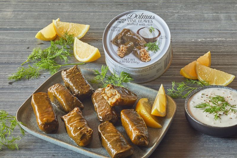 Dolmas Vine Leaves Stuffed With Rice