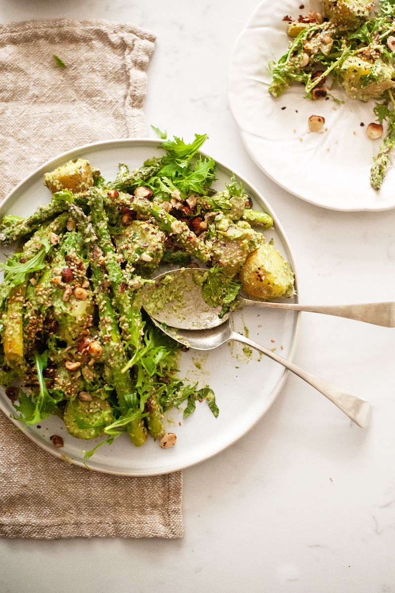 New Potato Salad With Sorrel Dressing