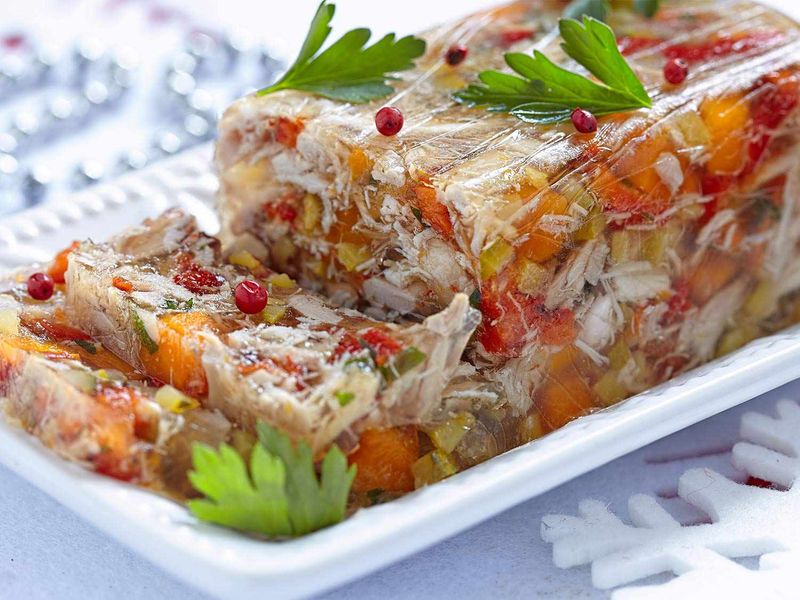 Gelatin Molded Meat Salads