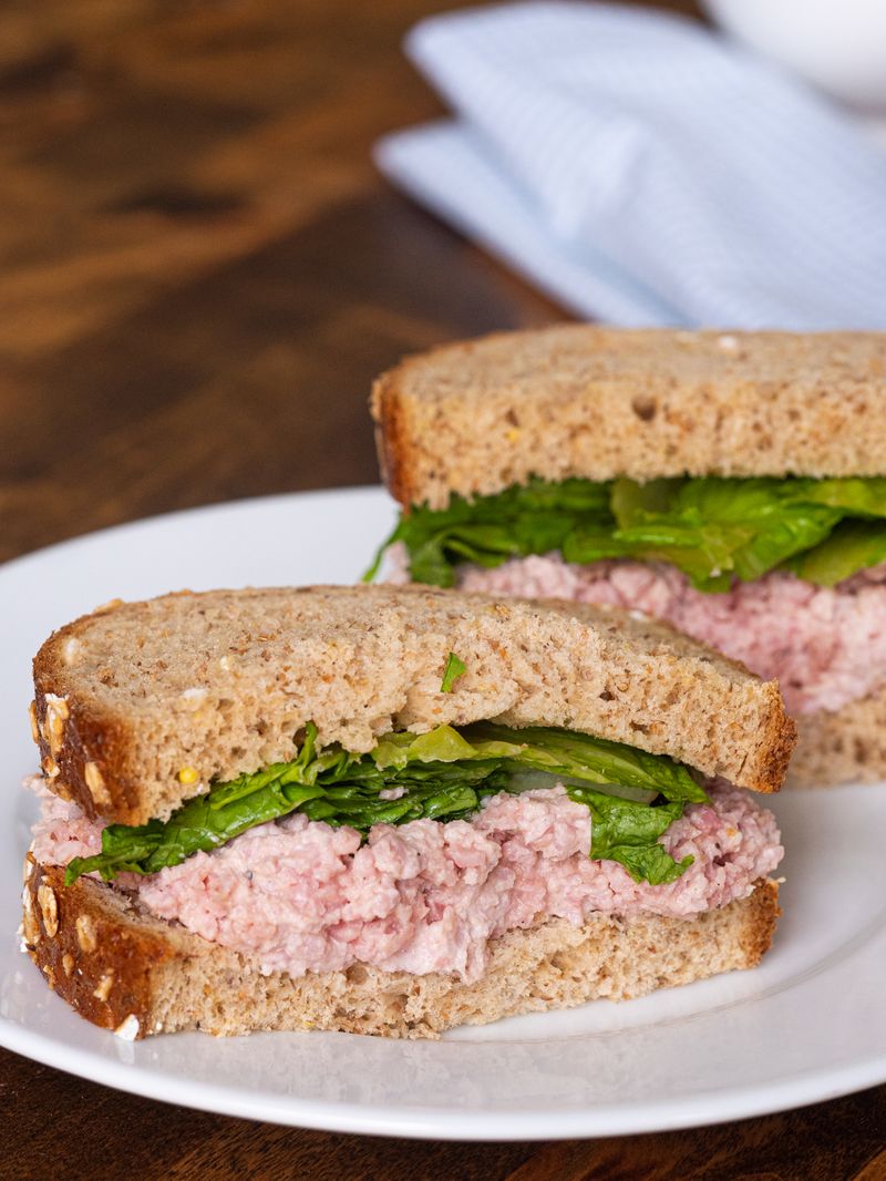 Deviled Ham Spread Sandwiches