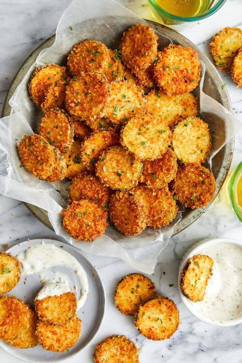 Crispy Parmesan Zucchini Chips
