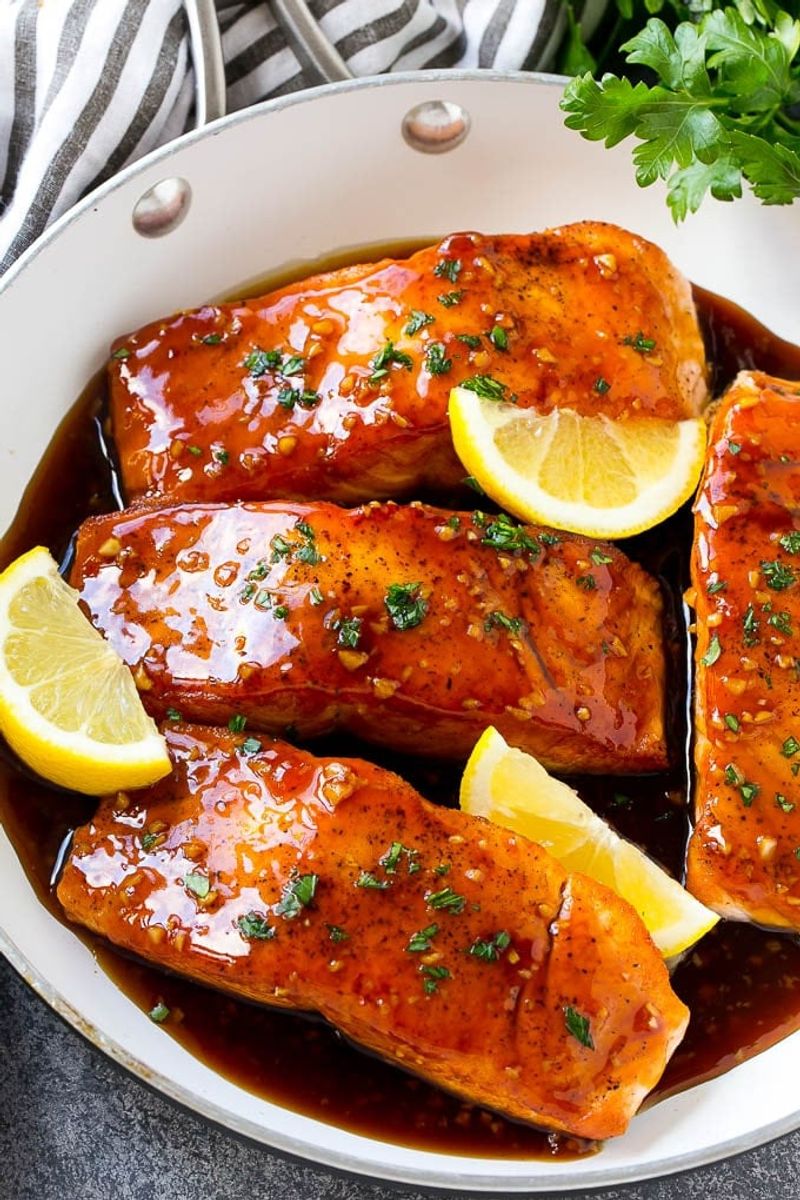 Honey Garlic Glazed Salmon