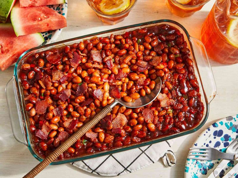 Sweet And Spicy Baked Beans