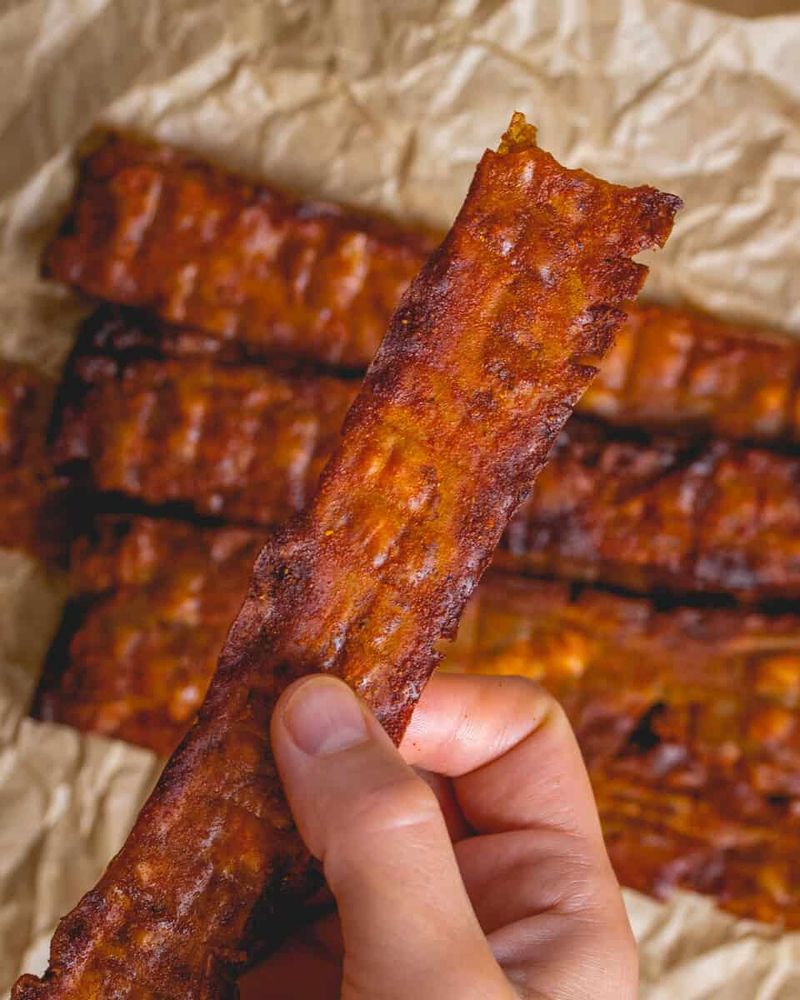 Crispy Rice Paper Bacon