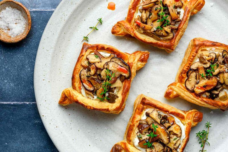 Mushroom & Thyme Puff Pastry Tarts