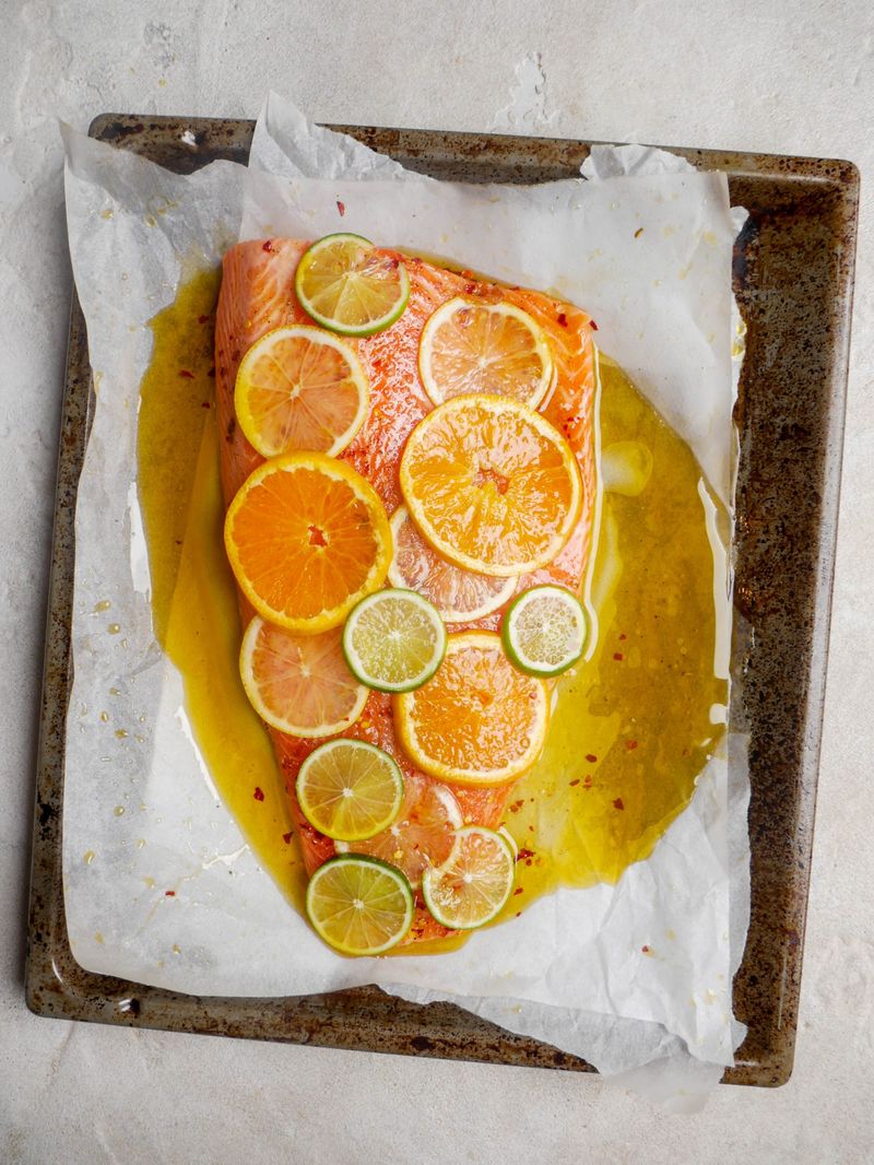 Slow-Roasted Salmon With Citrus And Herbs