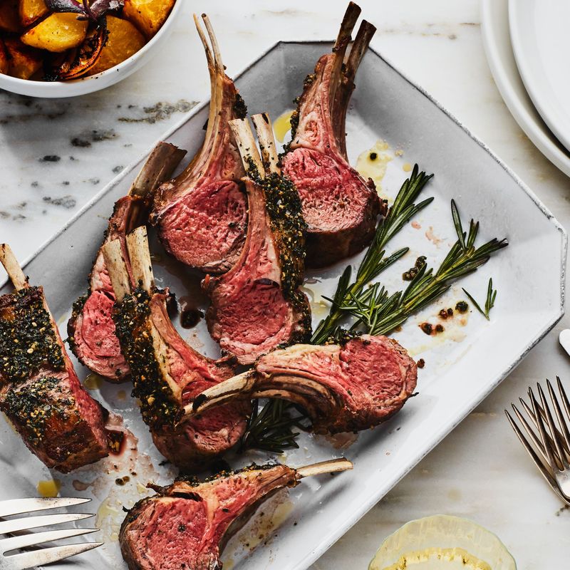 Herb-Crusted Rack Of Lamb