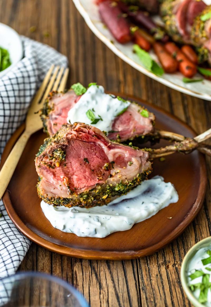 Herb-Crusted Rack Of Lamb