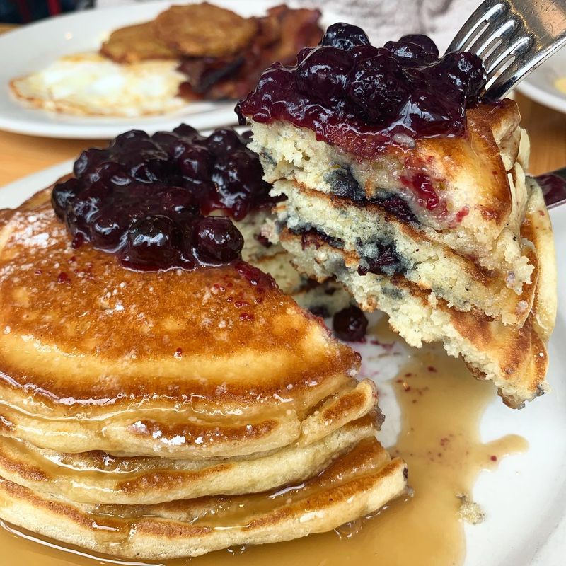 Clinton Street Baking Company's Blueberry Pancakes