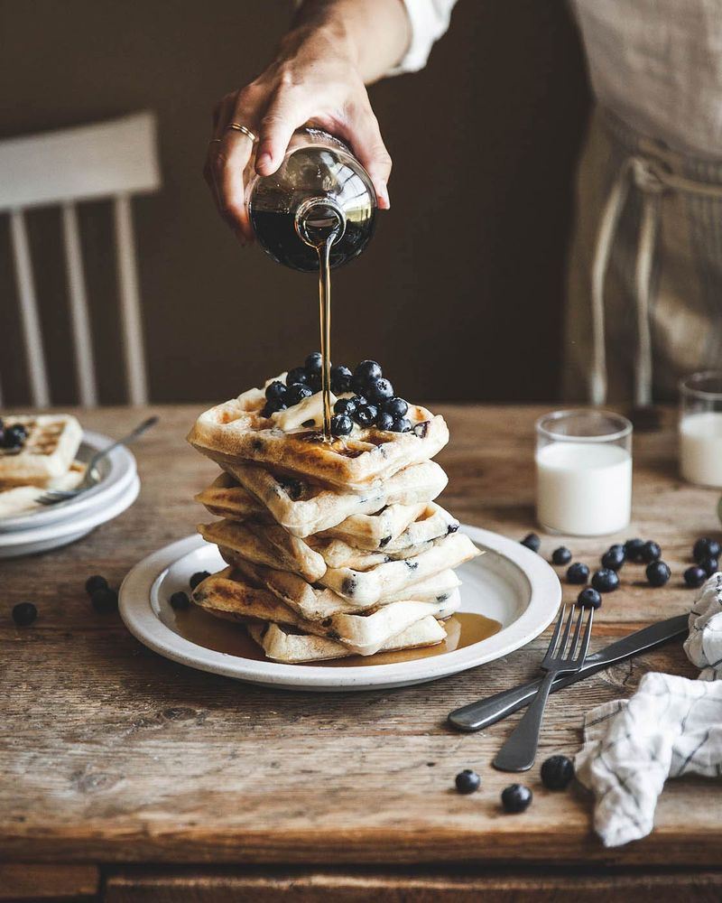 Vermont's Maple Syrup Pancake Towers