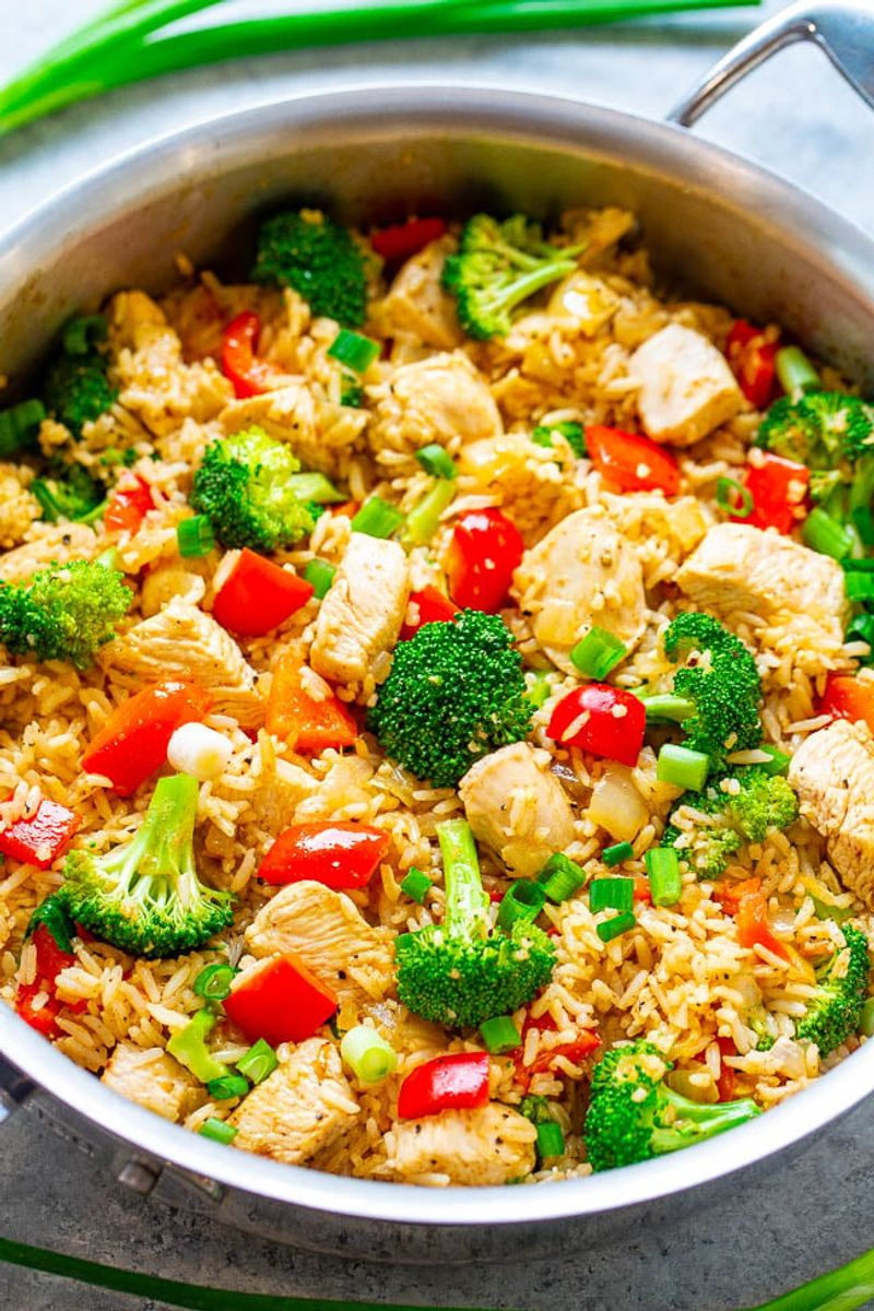 Chicken Stir-Fry With Rice