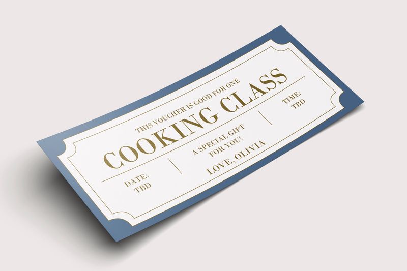 Cooking Class Gift Certificate