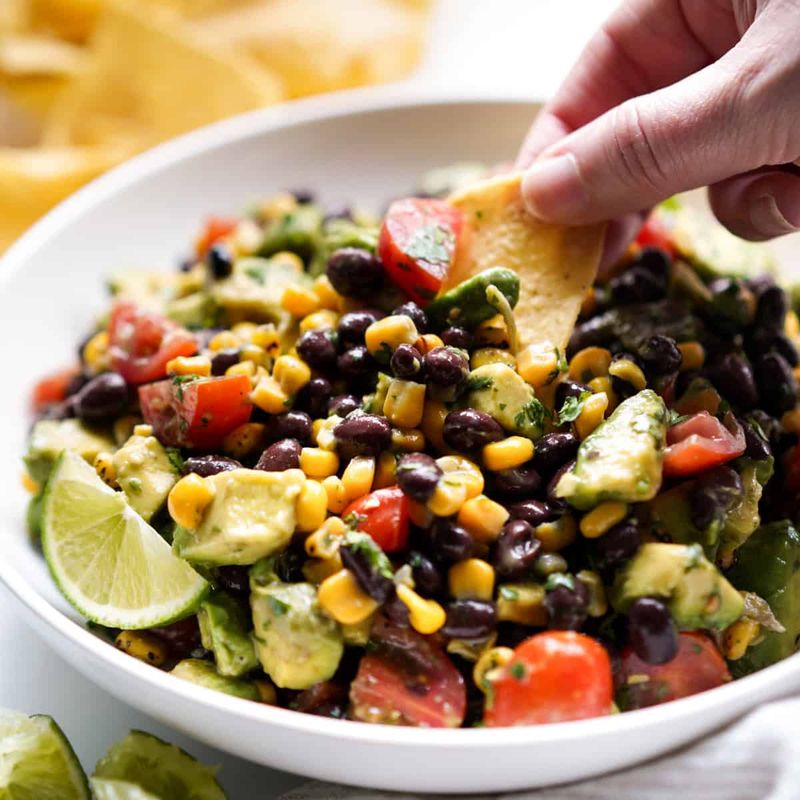 Charred Corn And Black Bean Fiesta