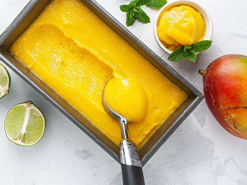 Vegan Mango Sorbet