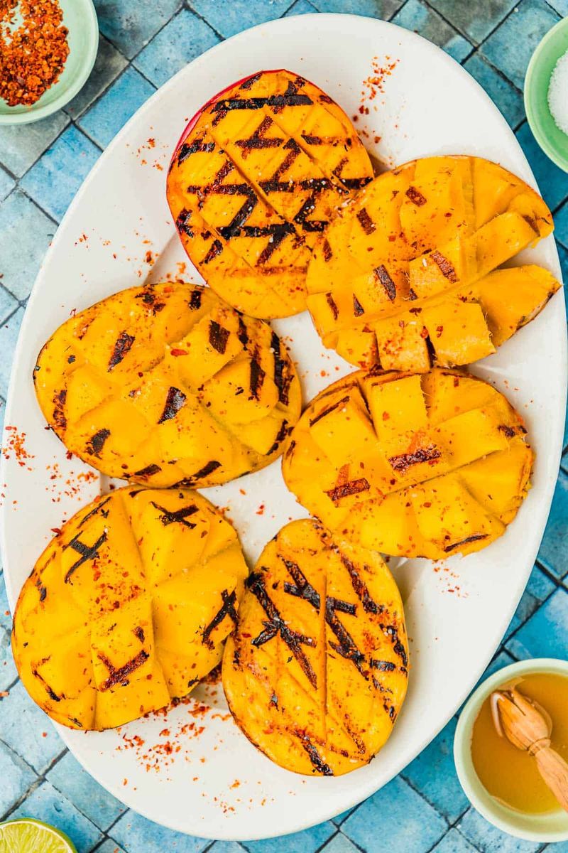 Grilled Mango With Lime And Chili