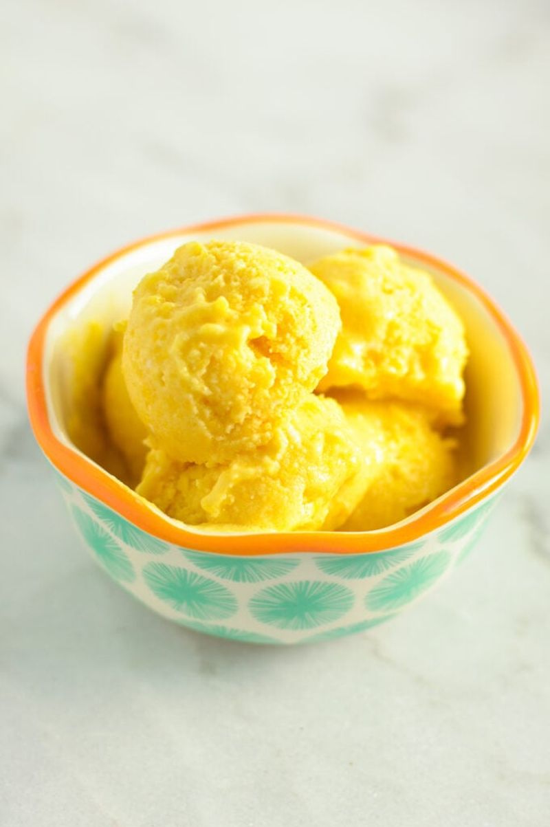 Vegan Mango Ice Cream (No Churn)