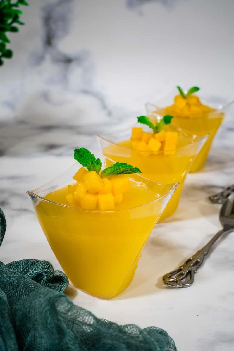 Mango Gelatin-Free Jelly Cups