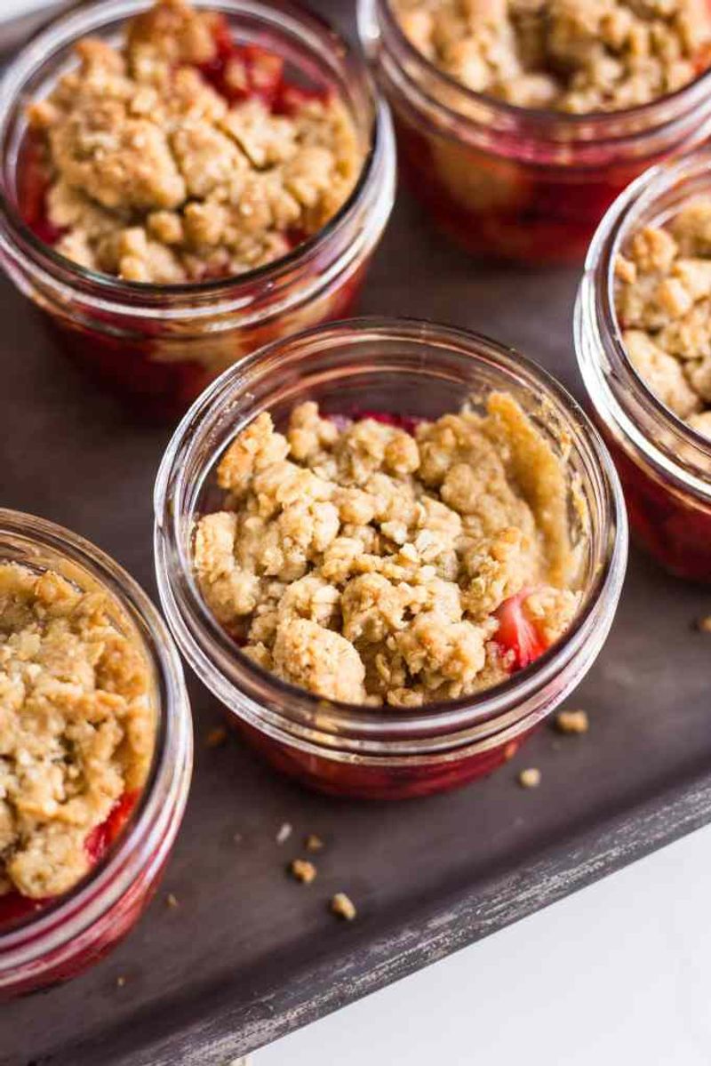 Mixed Berry Crumble Jars