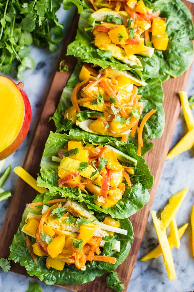 Mango Avocado Chicken Wrap